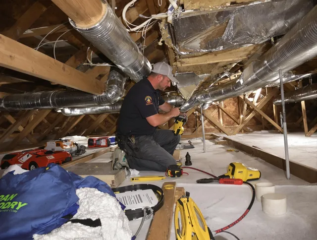 Professional air duct repair by Sharon Air Duct Cleaning in Sharon