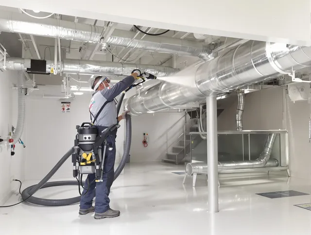 Professional central duct cleaning by Sharon Air Duct Cleaning in Sharon
