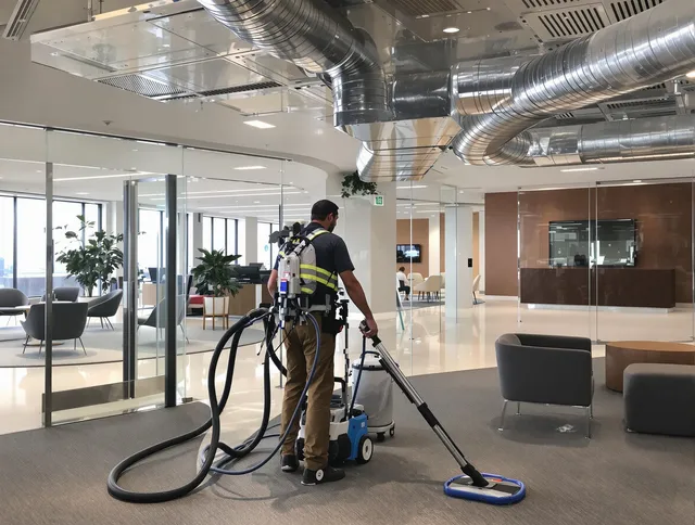 Commercial duct cleaning service by Sharon Air Duct Cleaning in Sharon