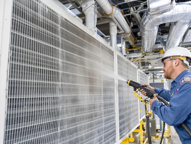 Professional commercial coil cleaning by Sharon Air Duct Cleaning in Sharon
