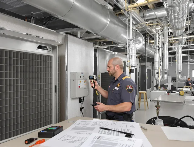 Professional filter system inspection by Sharon Air Duct Cleaning in Sharon